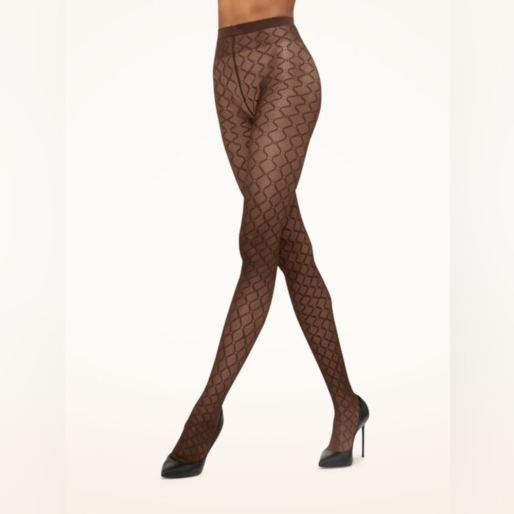 Wolford Monogram Tights - Size Small
